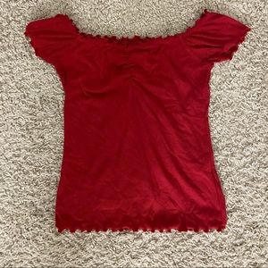 Over the shoulder top